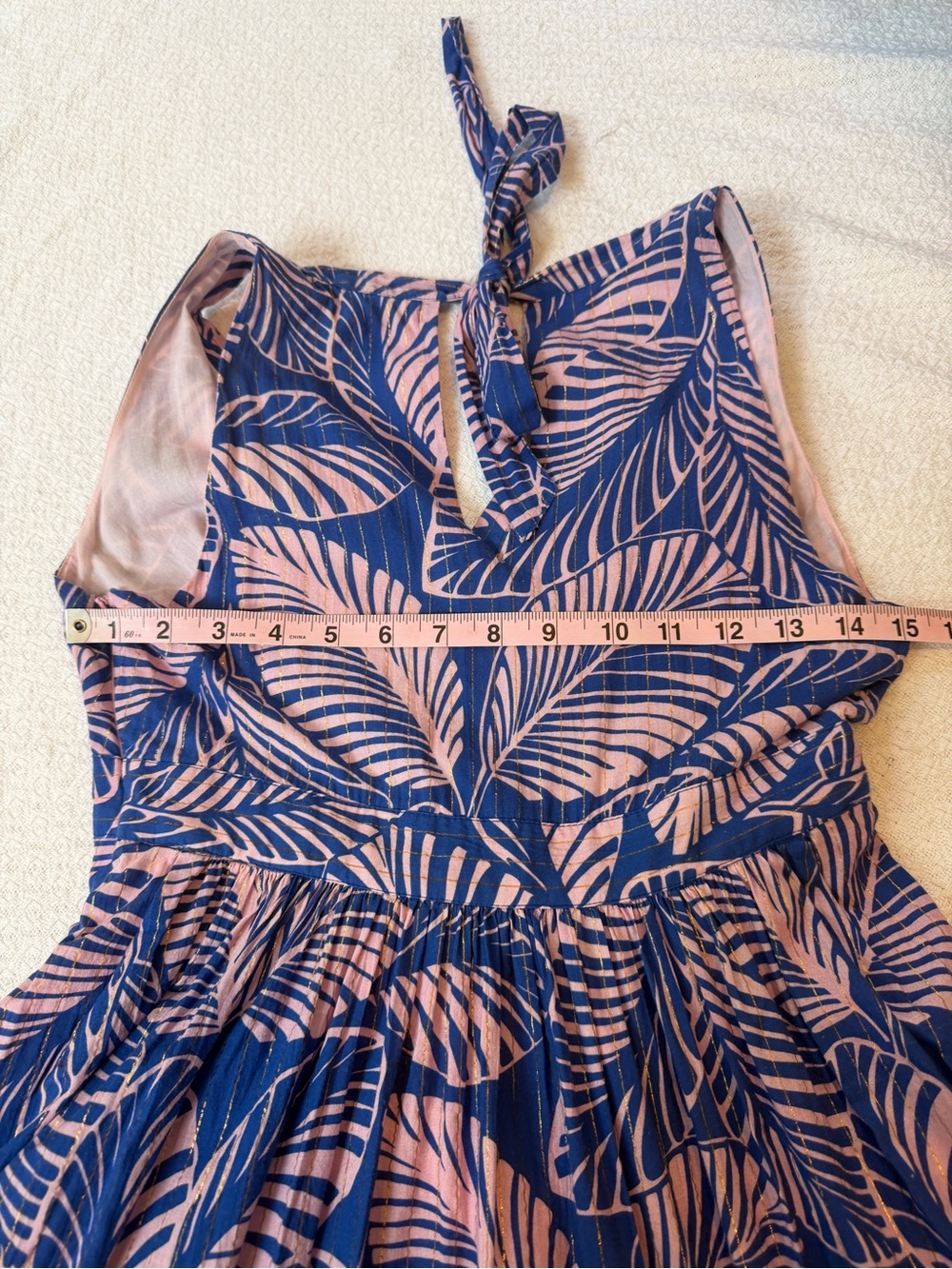 Boden Serena Cotton Tie Maxi Dress Multi Tropical Print Parrot - Picture 6 of 11